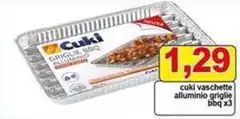 Cuki - Vaschette Alluminio Grigile Bbq