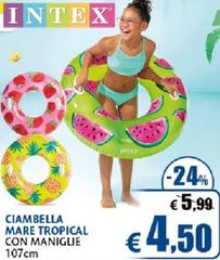 Intex - Ciambella Mare Tropical Con Maniglie