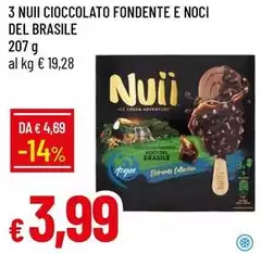 Nuii - 3  Cioccolato Fondente E Noci Del Brasile
