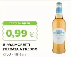Moretti - Birra Filtrata A Freddo