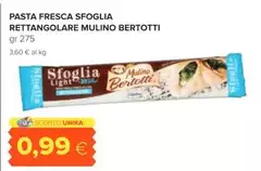 Mulino bertotti - Pasta Fresca Sfoglia Rettangolare