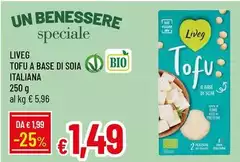 Liveg - Tofu A Base Di Soia Italiana