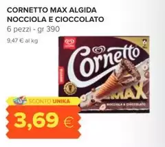 Max - Cornetto  Algida Nocciola E Cioccolato
