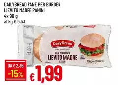 Daily bread - Pane Per Burger Lievito Madre Panini