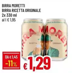 Moretti - Birra Ricetta Originale
