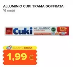 Cuki - Alluminio Trama Goffrata