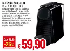 De Longhi - Xs Edg110 Black Dolce Gusto