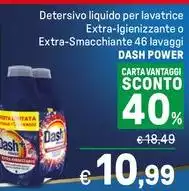 Dash - Detersivo Liquido Per Lavatrice Extra-Igienizzante O Extra-Smacchiante 46 Lavaggi