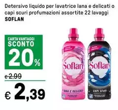 Soflan - Detersivo Liquido Per Lavatrice Lana E Delicati O Capi Scuri
