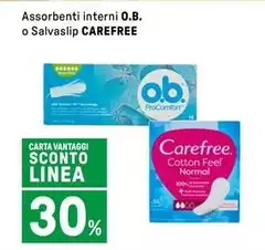 Carefree - Assorbenti Interni O.B. O Salvaslip