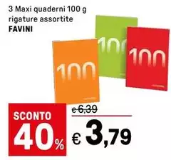 Favini - 3 Maxi Quaderni