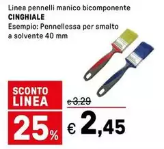 Linea -  Pennelli Manico Bicomponente