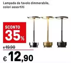Lampada Da Tavolo Dimmerabile,