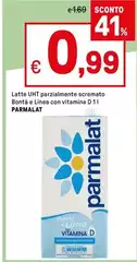 Parmalat - Latte UHT Parzialmente Scremato Bontà E Linea Con Vitamina D