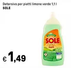 Sole - Detersivo Per Piatti Limone Verde