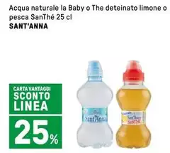 Sant'anna - Acqua Naturale La Baby O The Deteinato Limone O Pesca Santhe