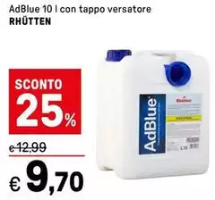 Rhütten - AdBlue 10 I Con Tappo Versatore