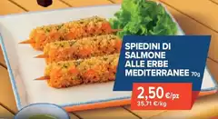 Spiedini Di Salmone Alle Erbe Mediterranee 70 G