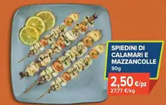 Spiedini Di Calamari E Mazzancolle