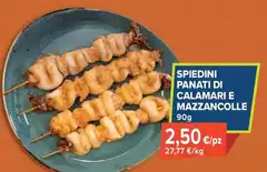 Spiedini Panati Di Calamari E Mazzancolle 90 G