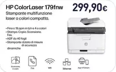 HP - Color Laser Stampante Multifunzione 179fnw, Stampa, Copia, Scansione, Fax, Scansione Verso PDF