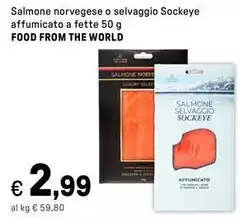 Sockeye - Salmone Norvegese O Selvaggio  Affumicato A Fette