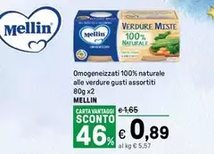 Mellin - Omogeneizzati 100% Naturale Alle Verdure