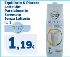 Equilibio & piacere - Latte UHT Parzialmente Scremato Senza Lattosio