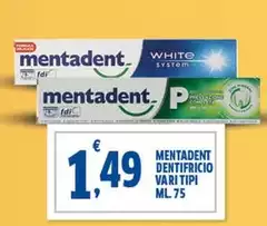 Mentadent - Dentifricio