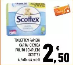 Scottex - Toiletten Papier/Carta Igienica Pulito Completo