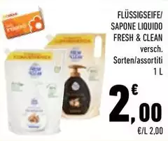Fresh & Clean - Sapone Liquido