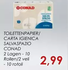 Conad - Carta Igienica Salvaspazio