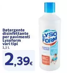 Lysoform - Detergente Disinfettante Per Pavimenti