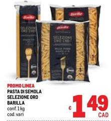 Barilla - Pasta Di Semola Selezione Oro