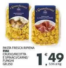 Fini Modena - Pasta Fresca Ripiena Crudo/ Ricotta E Spinaci/ Carne/ Funghi