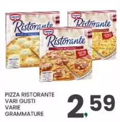 Pizza Ristorante Vari Gusti Varie Grammature