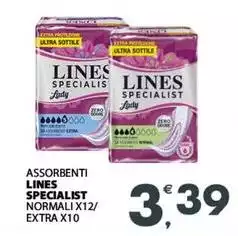 Lines - Assorbenti Specialist Normali/Extra