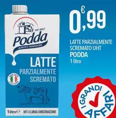 Podda - Latte Parzialmente Scremato Uht