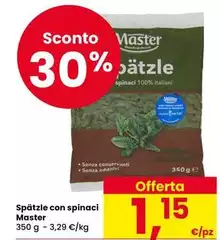 Master - Spätzle Con Spinaci