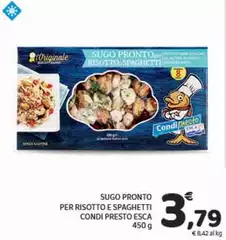 Esca - Sugo Pronto Per Risotto E Spaghetti Condipresto