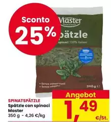 Master - Spätzle Con Spinaci