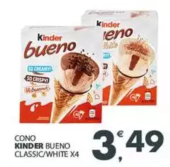 Ferrero - Cono Kinder Bueno Classic/White