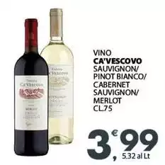 Ca' vecia - Vino Sauvignon/ Pinot Bianco/ Cabernet Sauvignon/ Merlot