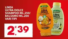 Garnier - Linea Ultra Dolce Shampoo/Balsamo