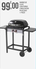 Barbecue A Gas Con Forno 2 Bruciatori In Acciaio