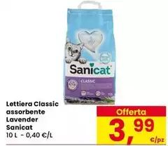 Sanicat - Lettiera Classic Assorbente Lavender