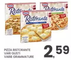 Pizza Ristorante Vari Gusti Varie Grammature