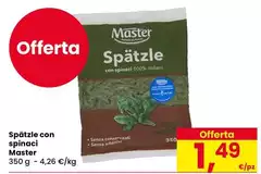 Master - Spätzle Con Spinaci