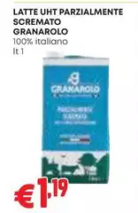 Granarolo - Latte UHT Parzialmente Scremato
