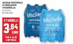 Vitasnella - Acqua Naturale O Frizzante